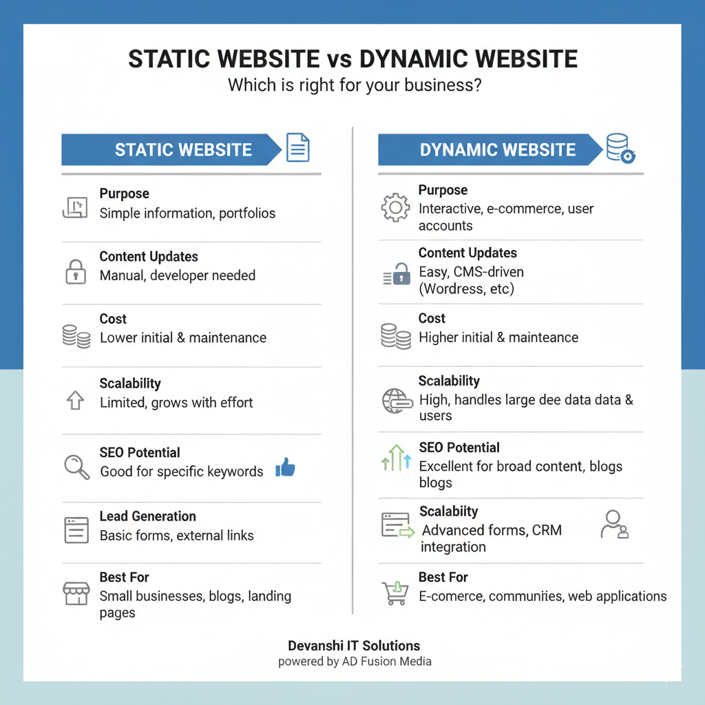Static vs Dynamic Website: Which One is Right for Your Business?